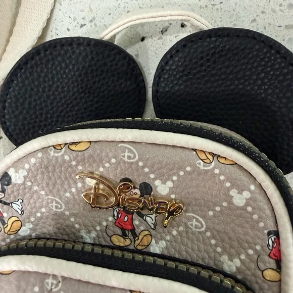 Disney Mickey Mouse Mini Crossbody Bag - Beige, Black - Picture 4 of 8